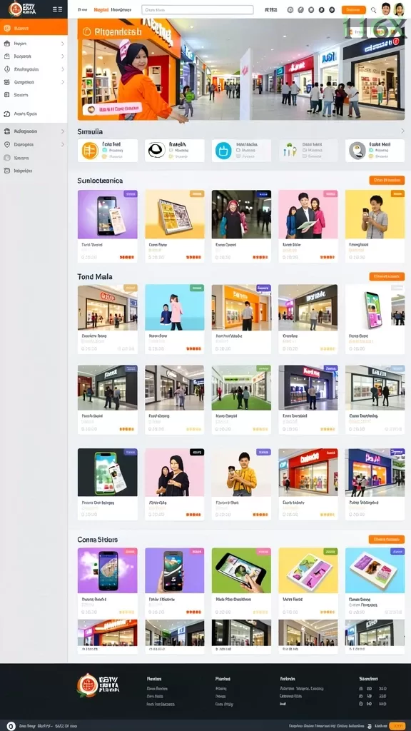 Cuplikan layar POA88 — menu navigasi