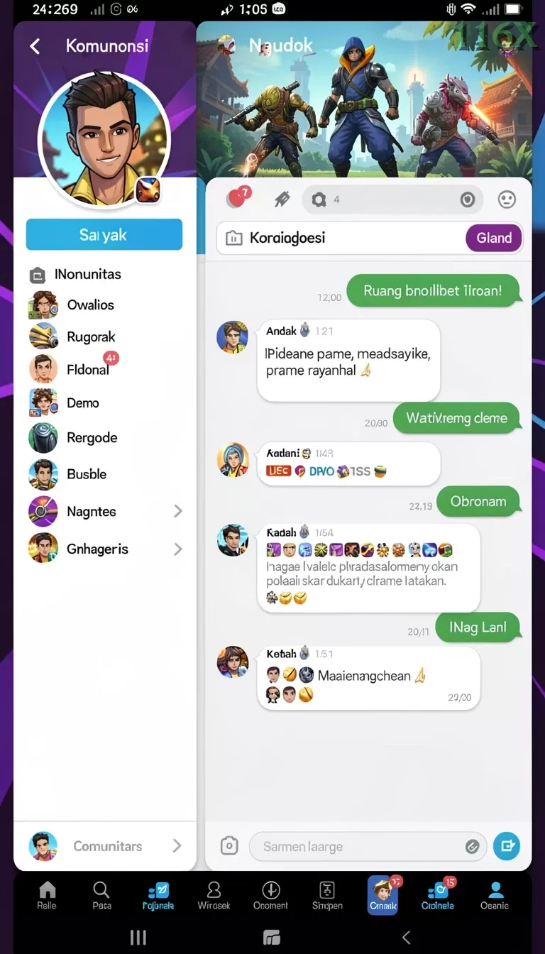 Cuplikan layar K234 — halaman utama